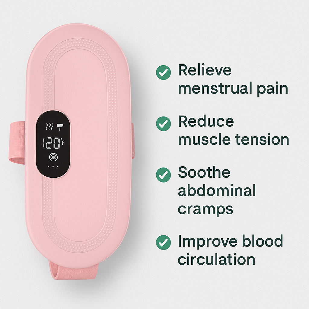 "Smart Menstrual Relief Belt – Comfort & Care for Every Cycle"
