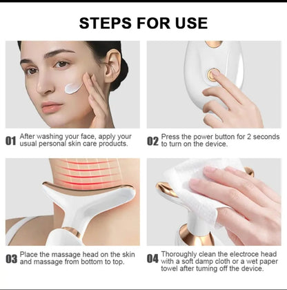 Glow Lift -✨ Compact T-Shape Vibration Face Massager ✨